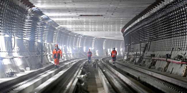 В столице продолжается строительство Большого кольца метро